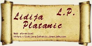 Lidija Platanić vizit kartica